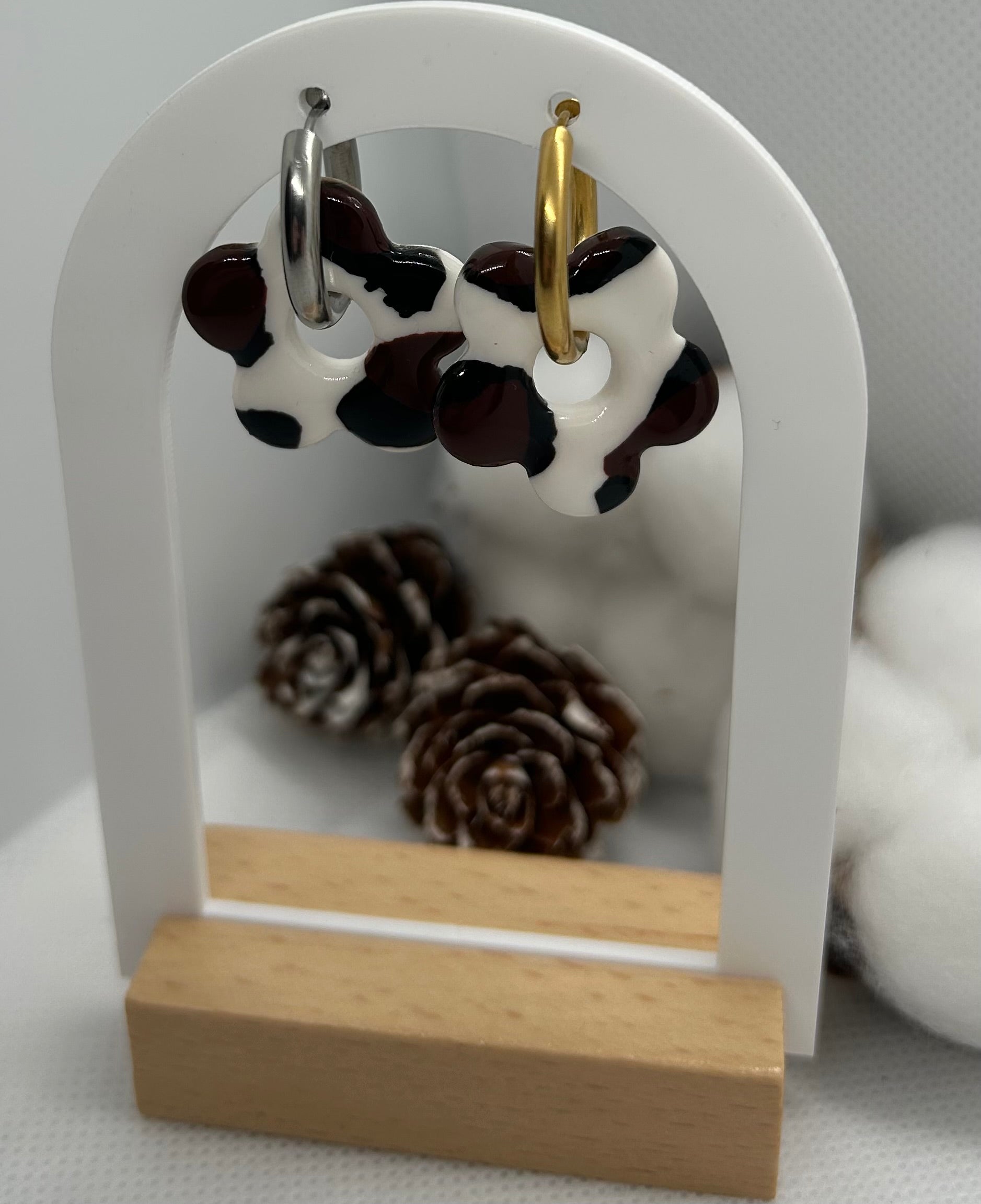 Mila motifs marron et noir