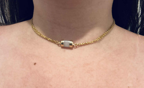 Collier Quartz laiteux