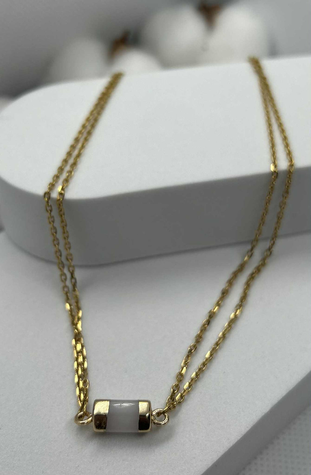 Collier Quartz laiteux